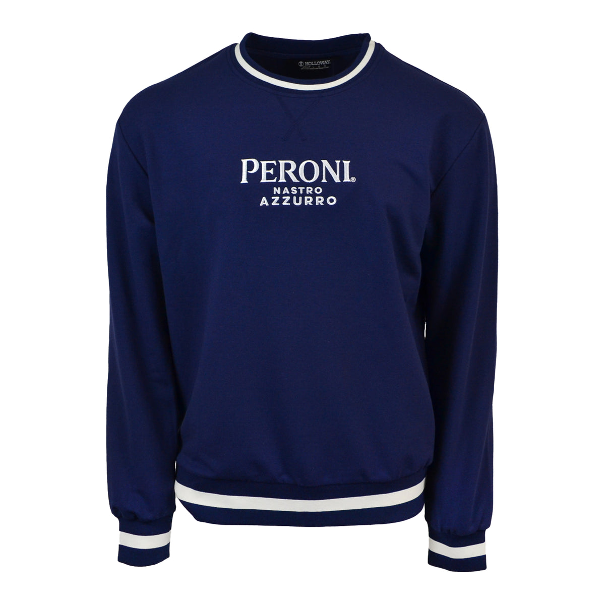 Striped Cuff Crewneck Sweatshirt