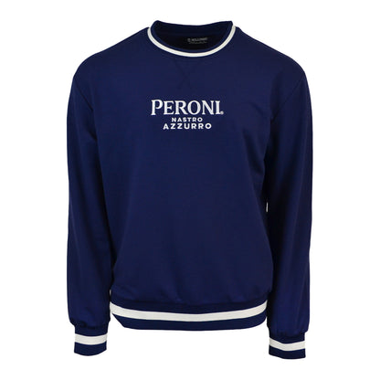 Striped Cuff Crewneck Sweatshirt