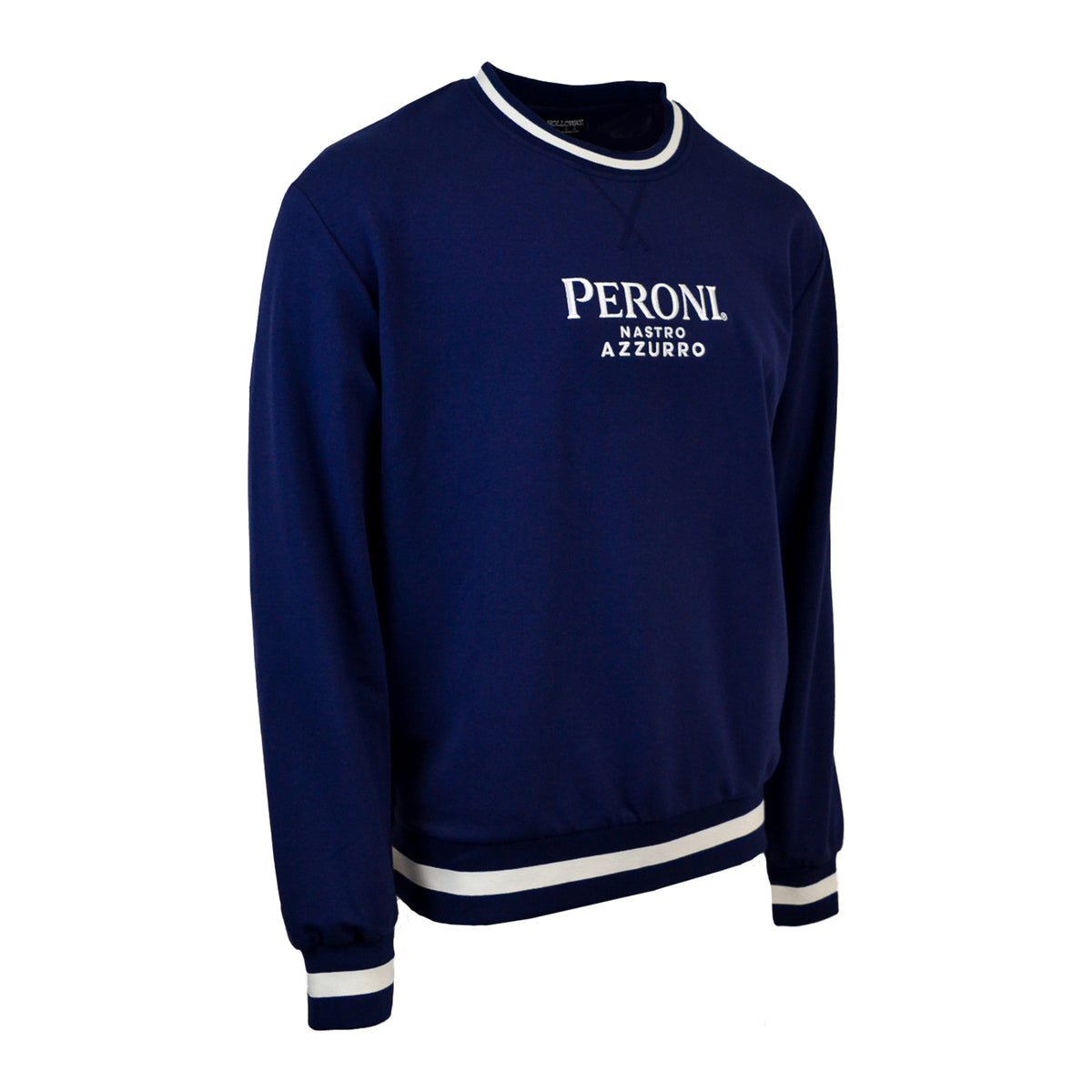 Striped Cuff Crewneck Sweatshirt
