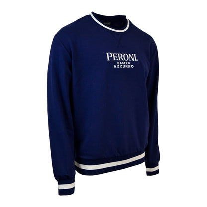Striped Cuff Crewneck Sweatshirt